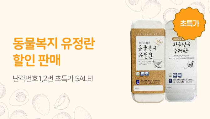 동물복지계란 특가세일